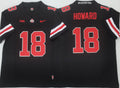 Ohio State Buckeyes Black #18 HOWARD Jersey