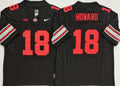 Ohio State Buckeyes Black #18 HOWARD Jersey