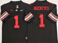 Ohio State Buckeyes Black #1 BUCKEYES Jersey