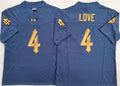 Norte Dame Fighting Irish Blue #4 LOVE Jersey