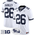 #26 Saquon Barkley Penn State Throwback Vapor Stitched White Jersey