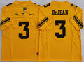 Iowa Hawkeyes Yellow #3 DEJEAN Jersey