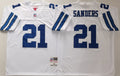 Dallas Cowboys  White #21 SANDERS Jersey