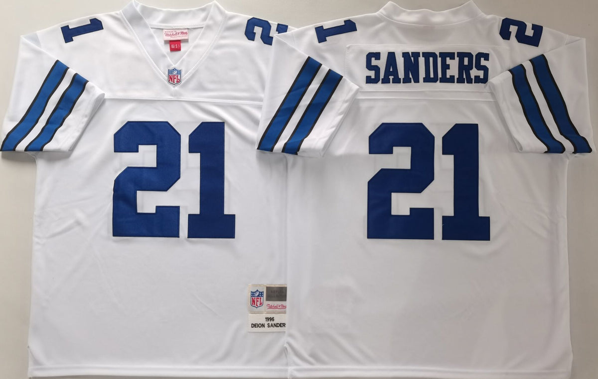 Dallas Cowboys  White #21 SANDERS Jersey