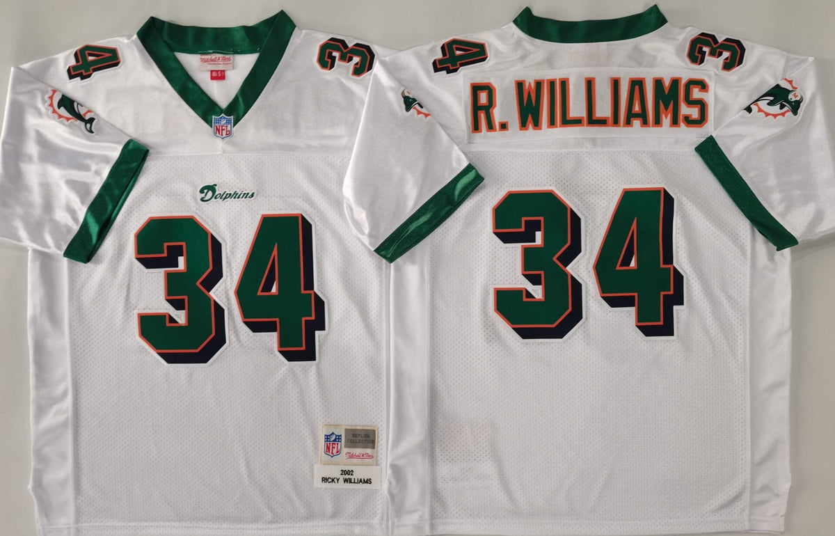 Miami Dolphins White #34 R.WILLIAMS Jersey