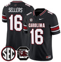 Men's South Carolina Fighting Gamecocks #16 LaNorris Sellers Black 2026