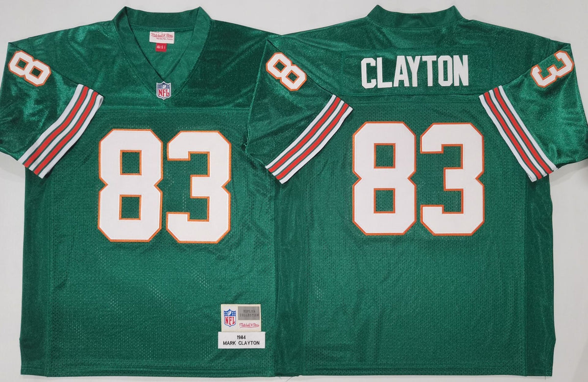 Miami Dolphins  Green #83 CLAYTON Jersey
