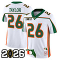 #26 Sean Taylor Miami Hurricanes Throwback 2026 CFP Final Florida Patch Jersey