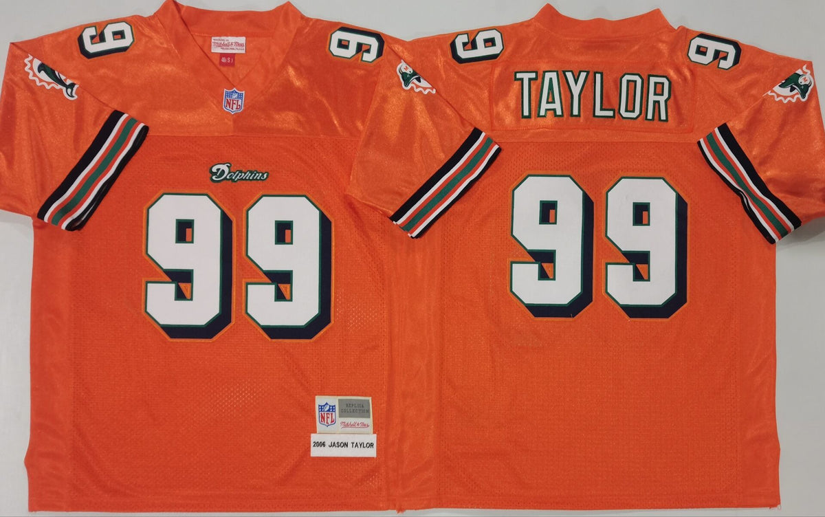 Miami Dolphins  Orange #99 TAYLOR Jersey