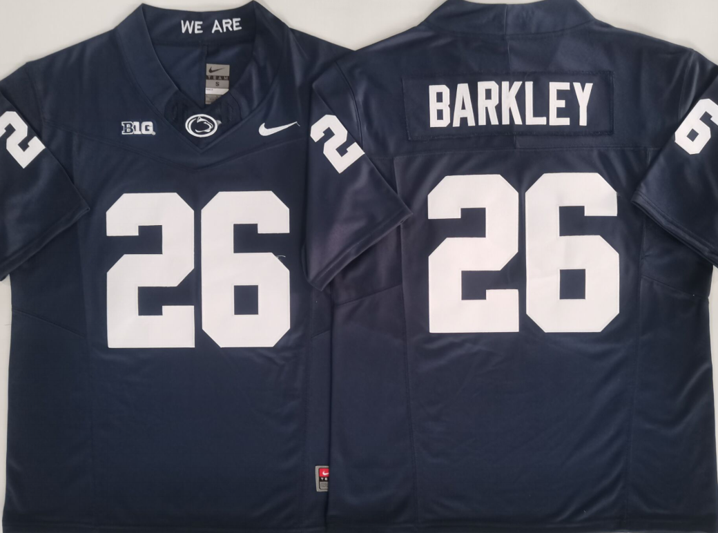 Penn State Nittany Lions Blue #26 BARKLEY Jersey
