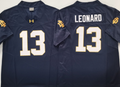 Norte Dame Fighting Irish Blue 13 LEONARD Jersey