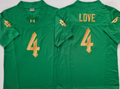 Norte Dame Fighting Irish Green 4 LOVE Jersey