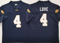 Norte Dame Fighting Irish Blue 4 LOVE Jersey