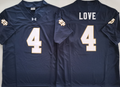 Norte Dame Fighting Irish Blue #4 LOVE Jersey