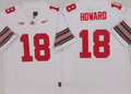 Ohio State Buckeyes White #18 HOWARD Jersey