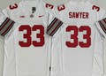 Ohio State Buckeyes White #33 SAWYER Jersey
