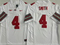 Ohio State Buckeyes White #4 SMITH Jersey