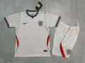 KIDS England  Kit – White Retro Stripe