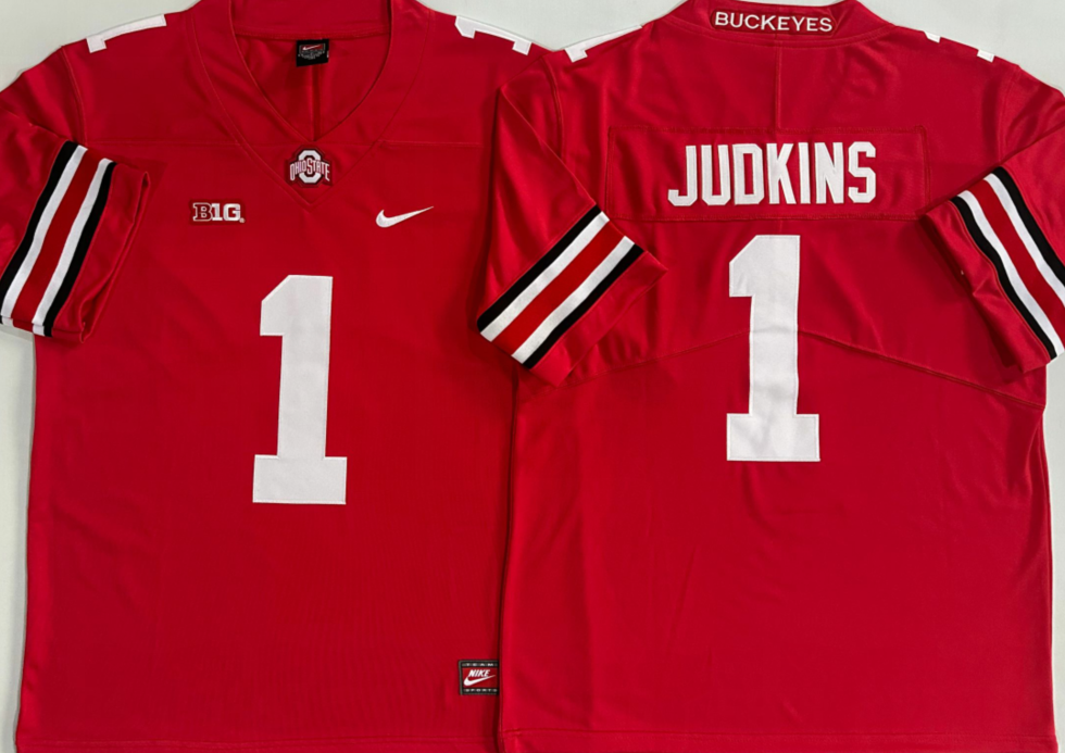 Ohio State Buckeyes Red #1 JUDKINS Jersey
