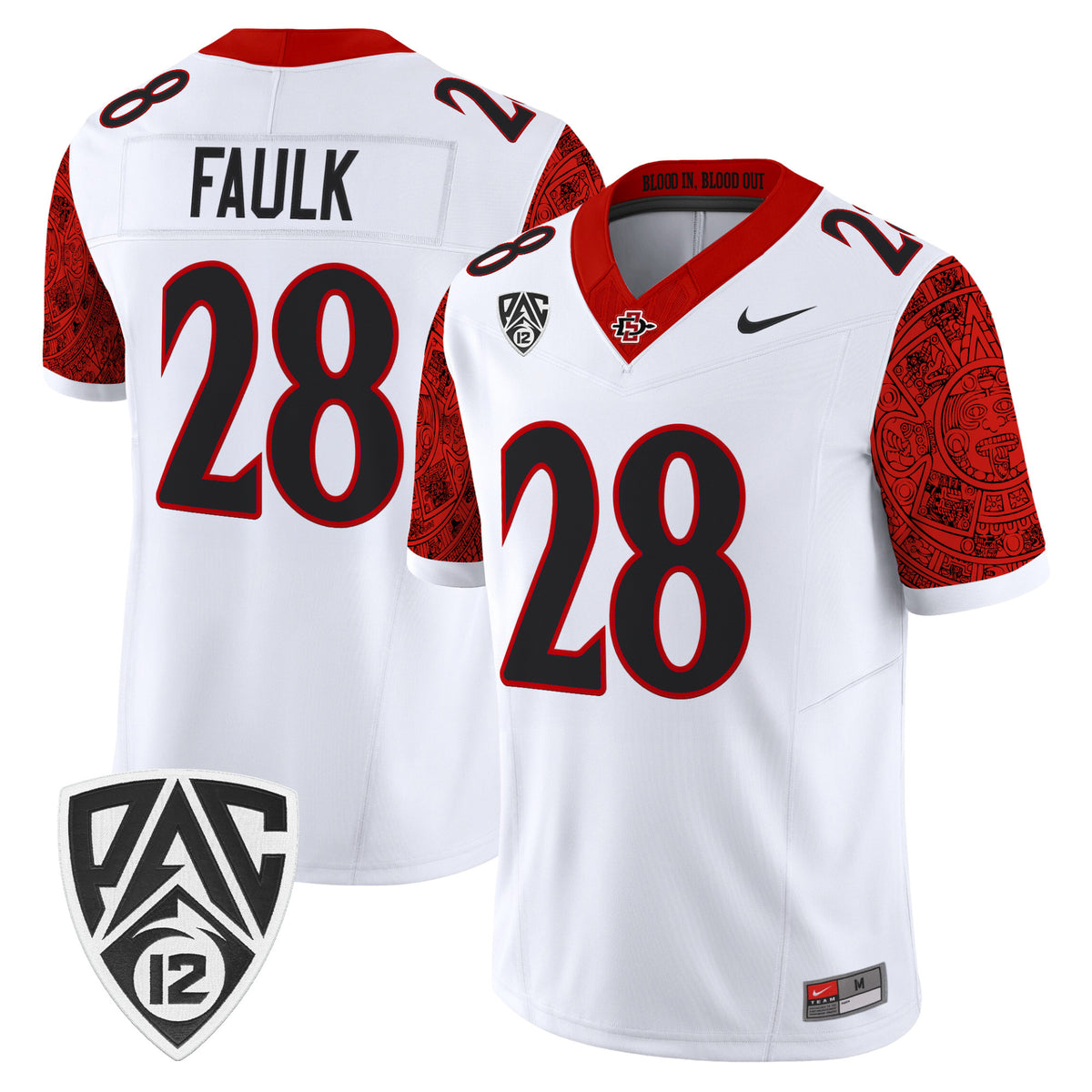#28 Marshall Faulk San Diego State Aztecs 2026 Vapor Stitched White Jersey
