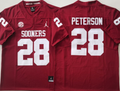 Oklahoma Sooners Red #28 PETERSON Jersey