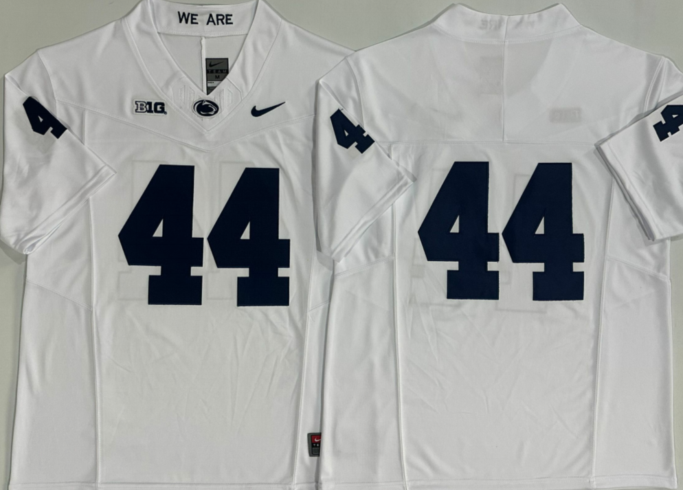 Penn State Nittany Lions White #44 Warren Jersey