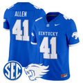 #41 Josh Allen Kentucky Wildcats 2026 Vapor Limited Stitched Royal Jersey