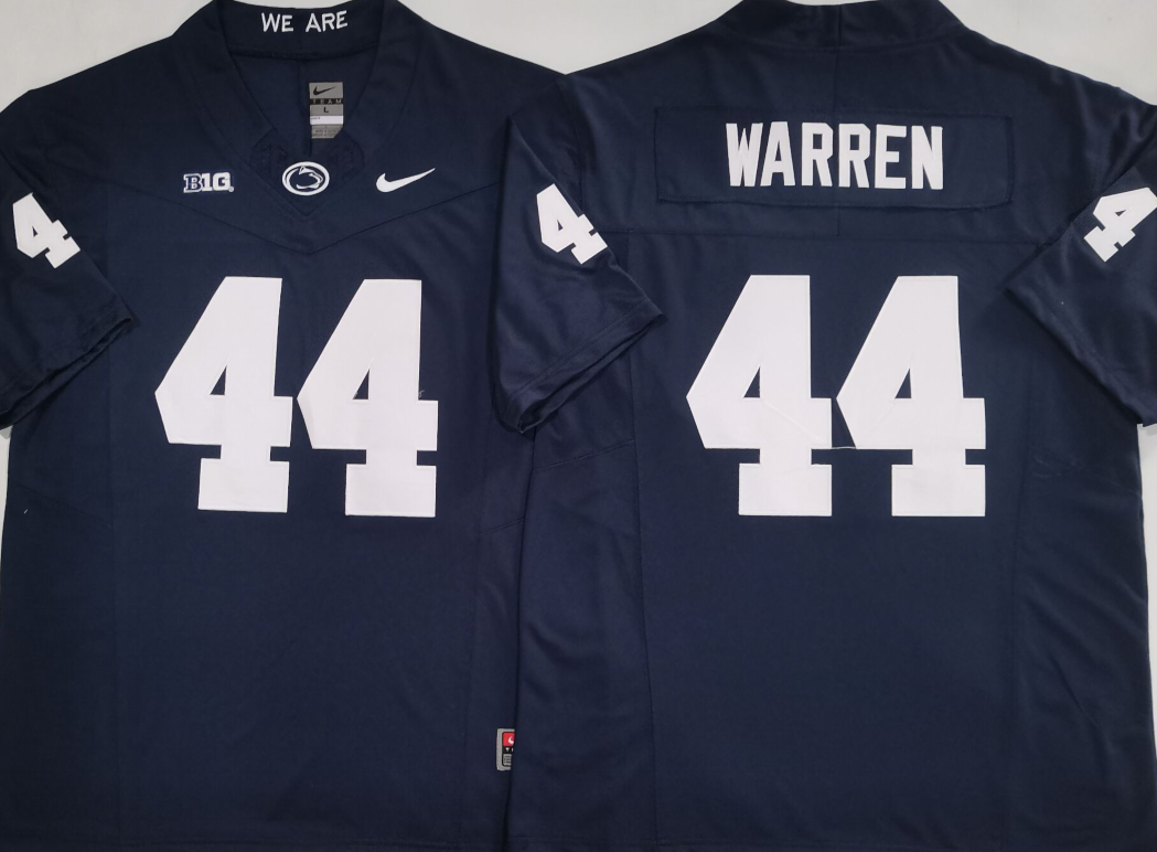 Penn State Nittany Lions Blue #44 WARREN Jersey