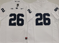 Penn State Nittany Lions White #26 Barkley Jersey