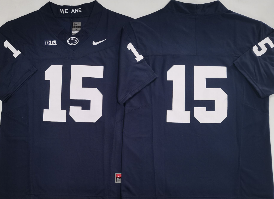 Penn State Nittany Lions Blue #15 Allar Jersey