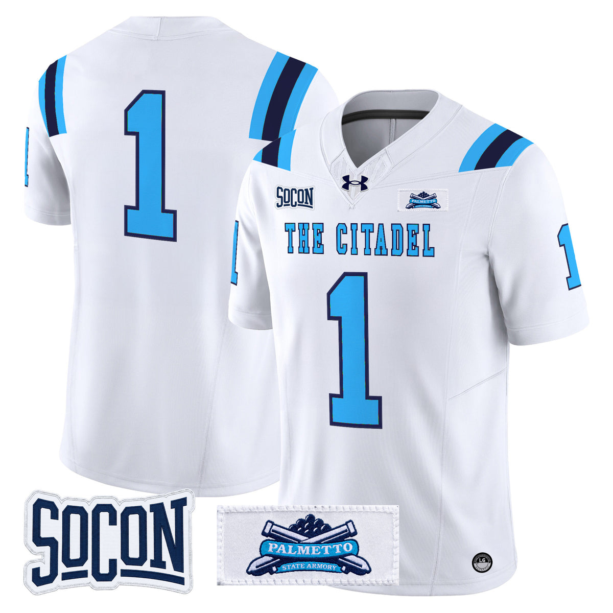 Team Jersey #1 The Citadel Bulldogs 2026 Vapor Limited Stitched