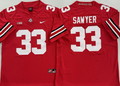 Ohio State Buckeyes Red #33 SAWYER Jersey