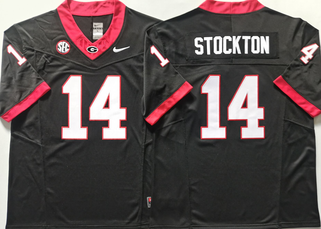Georgia Bulldogs Black #14 STOCKTON Jersey