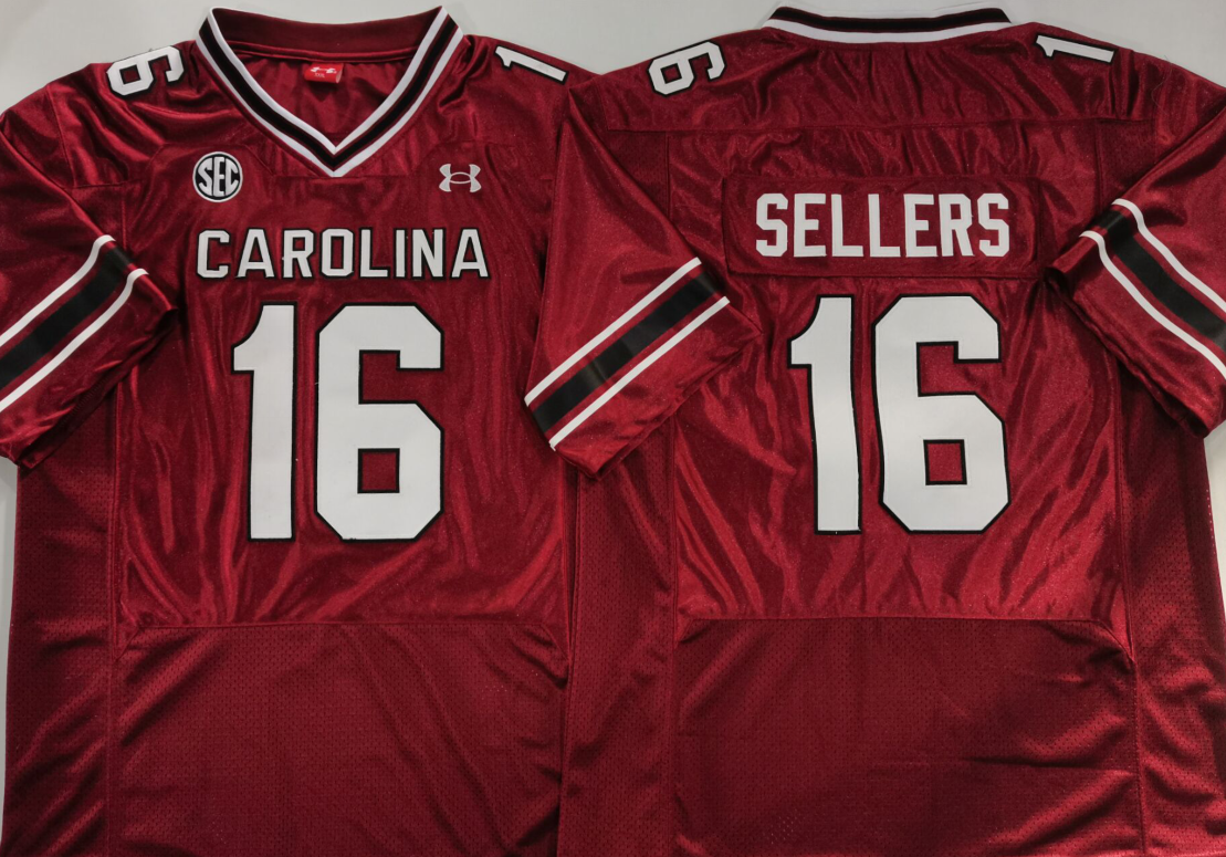 South Carolina Gamecock Red #16 SELLERS Jersey
