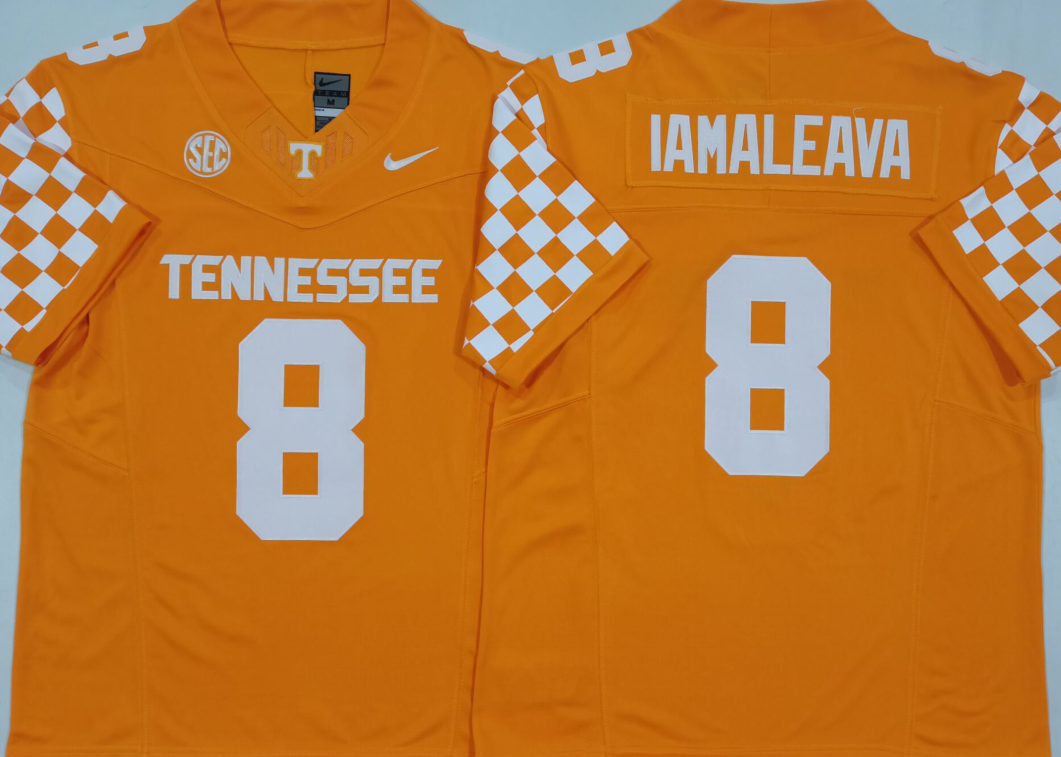 Tennessee Volunteers Orange #8 IAMALEAVA Jersey