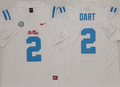 Ole Miss Rebels White #2 DART Jersey