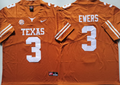 Texas Longhorns Yellow #3 EWERS Jersey