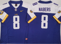 LSU Tigers Purple #8 NABERS Jersey
