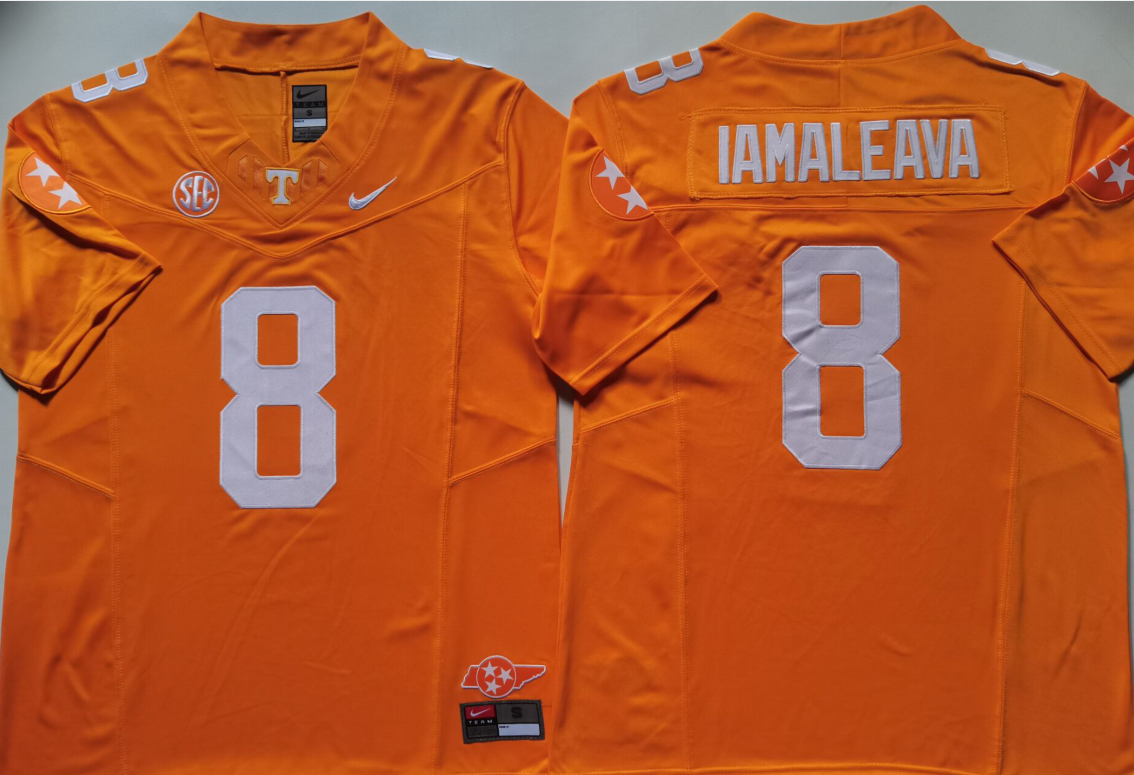 Tennessee Volunteers Orange #8 IAMALEAVA Jersey