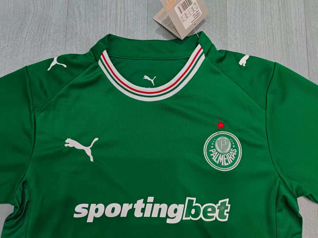 KIDS Palmeiras Home Kit – Green/Red