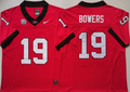 Georgia Bulldogs Red #19 BOWERS Jersey