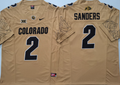 COLORADO BUFFALOES Yellow #2 SANDERS Jersey