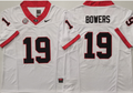 Georgia Bulldogs White #19 BOWERS Jersey