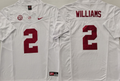 Alabama Crimson Tide White #2 WILLIAMS Jersey