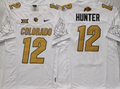 COLORADO BUFFALOES White #12 HUNTER Jersey