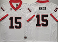 Georgia Bulldogs White #15 BECK Jersey