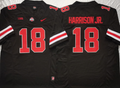Ohio State Buckeyes Black #18 HARRISON JR. Jersey