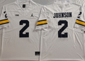 Michigan Wolverines White #2 JOHNSON Jersey