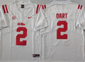 Ole Miss Rebels White #2 DART Jersey