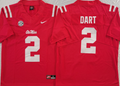 Ole Miss Rebels Red #2 DART Jersey